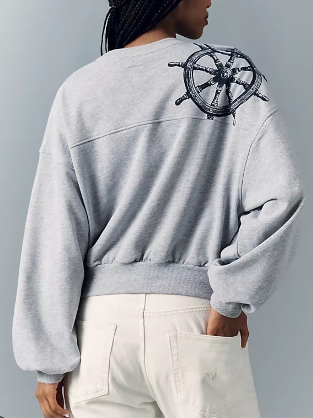 Maeve Puff-Sleeve Sweatshirt - Picture 3 of 8